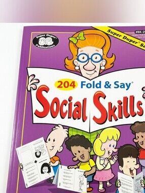 Super Duper 204 Fold & Say Social Skills Book NWT Activity Resource New
